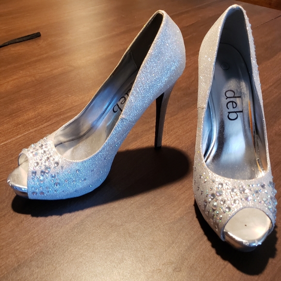 Deb glitter high heels size 8 - Picture 2 of 7